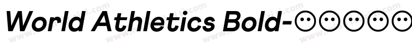 World Athletics Bold字体转换